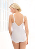 Glamorise Soft Shoulders Body Briefer Shaper 50B Comfort & Control White - Back View