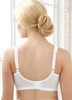 Glamorise Magic-Lift Full-Figure Support Bra 48F Embroidered White - Back View