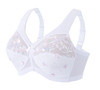 Glamorise Magic-Lift Full-Figure Support Bra 52i Embroidered White