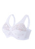 Glamorise Magic-Lift Full-Figure Support Bra 52i Embroidered White