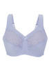 Glamorise Magic-Lift Cotton-Blend 42DD Lace Support Bra Purple