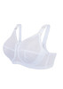 Glamorise Comfort-Lift Support Side-Bones Lace Bra White