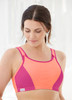 Glamorise Magic-Lift Custom Control Sport Bra Pink Orange