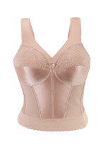 Glamorise Magic-Lift Long Line Support Bra Cafe