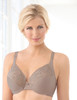 An embroidered underwire bra designed especially for full figures.
