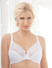 Glamorise Wonderwire Elegance Underwire Embroidered Bra White
