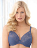 Glamorise Wonderwire Elegance Underwire Embroidered Bra Purple