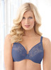 An embroidered underwire bra designed especially for full figures.