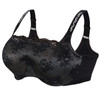 Glamorise Wonderwire Underwire Lace Cami Camisole Bra Black