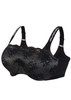 Glamorise Wonderwire Underwire Lace Cami Camisole Bra Black