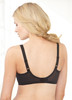 Glamorise Wonderwire Underwire Lace Cami Camisole Bra Black - Back View