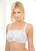 Glamorise Wonderwire Underwire Lace Cami Camisole Bra White