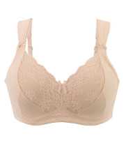 Glamorise Elegance Full-Figure Wide-Strap Support Bra Nude