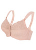 Glamorise 9815 Soft Shoulders Front-Close Racerback Bra Nude