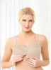 Glamorise Soft Shoulders Front-Close Racerback Bra Nude