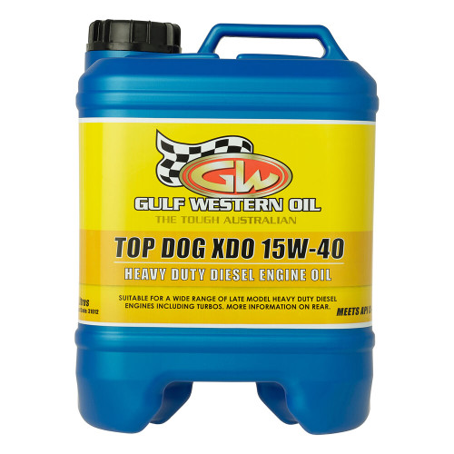 Gulf Western Top Dog XDO 15w40 Ci4 10L, 15w40 engine oil best price in Townsville