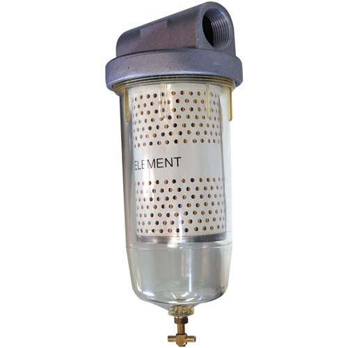 HA1s clear bowl fuel filter with 10 micron filter