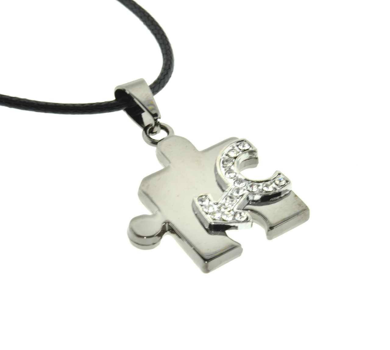 Pride Shack CZ Bling Female Symbol Lesbian Pride Puzzle Pendant LGBT Necklace
