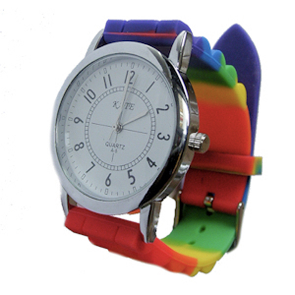 diskriminerende Fjendtlig klinge Gay Pride Wrist Watch with Rainbow Flag Band - LGBT Gay and Lesbian Pride  Accessories - Pride Shack