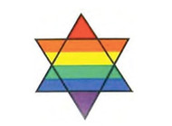 Star of David - Rainbow Gay Pride Sticker 3x3 inch - LGBT Gay and Lesbian Pride Decal