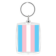 Transgender Pride Flag Keychain - LGBT Pride Gifts and Merchandise