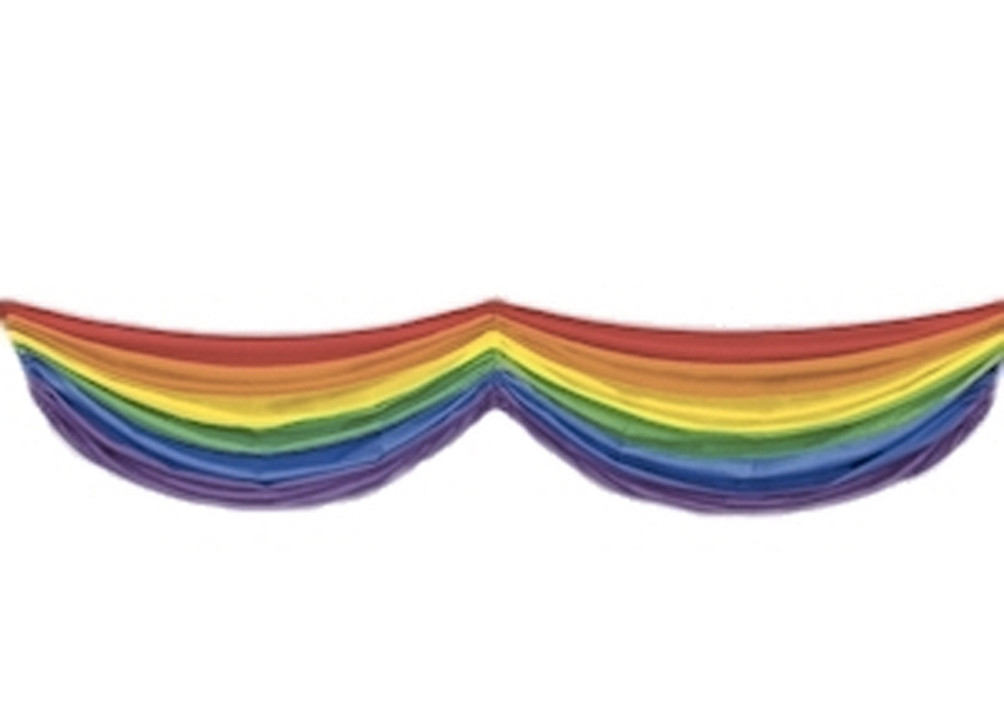 Rainbow Flag Bunting Lesbian Gay Pride LGBT Festival Peace Banner Decor Q 