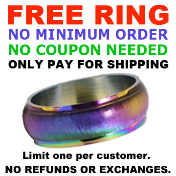 FREE Pride Shack Rainbow Ring.