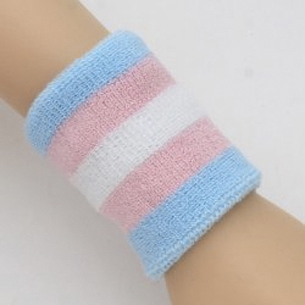 Trans Pride / Transgender Pride Flag Wristband (One Stretchy Sport Bracelet)  - LGBT Gay & Lesbian Pride Accessories - Pride Shack