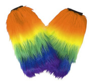 Fuzzy Rainbow Leg Warmers (One Pair) - LGBT Gay and Lesbian Pride Apparel