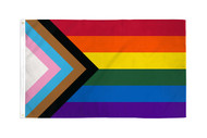 Progress Flag - Rainbow, Transgender, Black and Brown Representation Rainbow Flag - 3x5  - LGBT - Lesbian / Gay Pride Parade