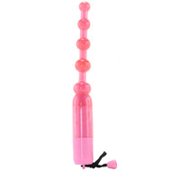 Gay or Lesbian Vibrating Anal Beads 9" inches  (Pink)