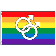 3X5 DOUBLE FEMALE RAINBOW FLAG LESBIAN GAY PRIDE F784 