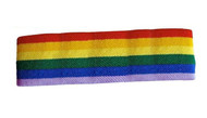 Gay Pride Rainbow Cloth Stretchy Hair Headband / Sweatband - LGBT Gay & Lesbian Pride Accessories