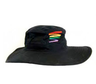 Black Squiggle Safari Hat - LGBT Gay & Lesbian Pride Cap. Gay and Lesbian Pride Clothing & Apparel
