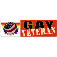 Gay Veteran USA Flag - Rainbow Pride LGBT Gay & Lesbian Sticker