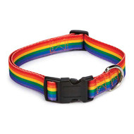 Gay Pride Rainbow Pet Collar (Dogs / Cats) - LGBT Gay and Lesbian Pride Pet Accessories