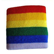 Gay Pride Rainbow Wristband (Stretchy Sport Bracelet) - LGBT Gay & Lesbian Pride Acessories