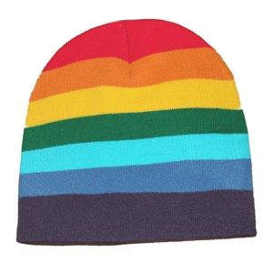 LGBT Gay Rainbow Lips1 Women and Men Knitted Hat Winter Warm Pure Color Hat