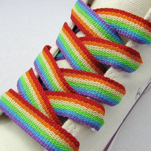 Rainbow Shoe Laces (Pair) - LGBT Gay 