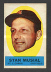 1963 Topps Baseball Peel-Offs  Stan Musial St. Louis Cardinals EX/MT