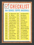 1962 Topps Baseball # 367  Checklist #5 353 to 429 EX/MT