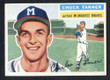 1956 Topps Baseball # 069  Chuck Tanner White Back Milwaukee Braves EX/MT