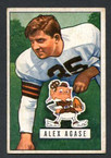 1951 Bowman Football # 111  Alex Agase Cleveland Browns EX
