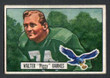 1951 Bowman Football # 048  Walter Barnes Philadelphia Eagles EX