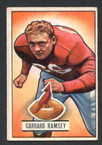 1951 Bowman Football # 028  Garrard Ramsey Chicago Cardinals EX