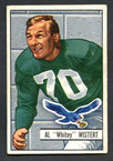 1951 Bowman Football # 011  Al Wistert Philadelphia Eagles EX-1