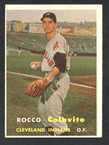 1957 Topps Baseball # 212  Rocky Colavito Cleveland Indians VG-1