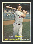 1957 Topps Baseball # 136  Jim Hegan Cleveland Indians EX/MT