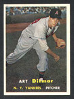 1957 Topps Baseball # 132  Art Ditmar New York Yankees EX/MT-1
