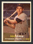 1957 Topps Baseball # 003  Dale Long Pittsburgh Pirates EX/MT